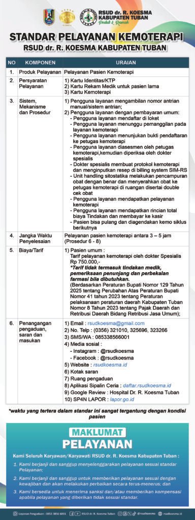 Standar Pelayanan Kemoterapi